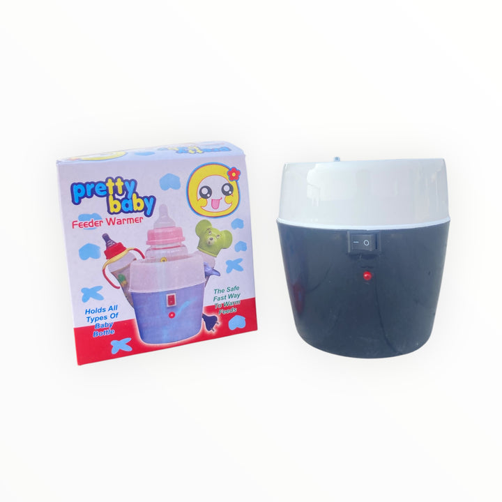 Electric feeder warmer for standard and wide-neck bottles, perfect for day and night feeds.