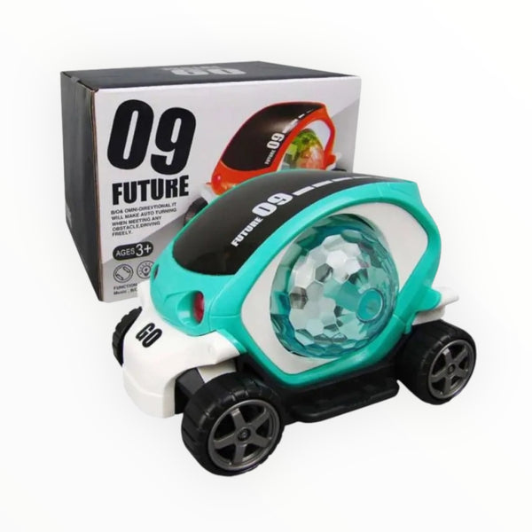 Exciting electric rotating car toy with colorful lights and music, designed for kids. Features 360° rotation for endless fun and entertainment.