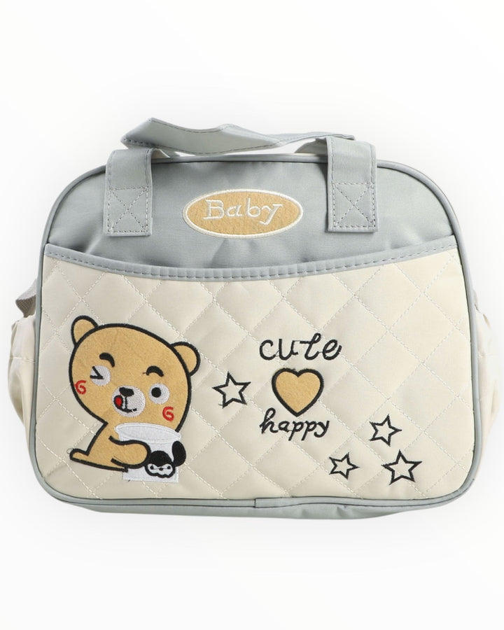 Mother Travel Baby Diaper Bag in Blue, Pink, and Grey – Compact, Durable, and Stylish