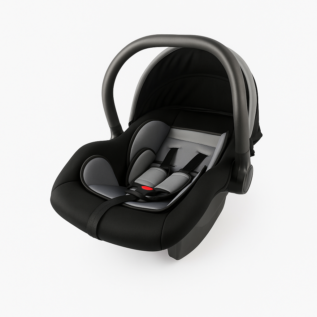 Baby carrycot lightweight with canopy and soft cushioning