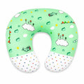 Baby nursing and feeding pillow mint green cloud print in Pakistan