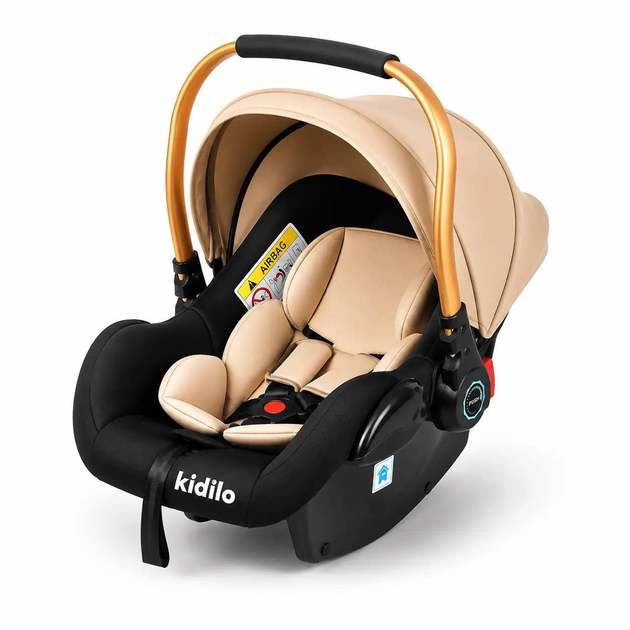 Kidilo G308 Baby Carry Cot and Car Seat in Khaki