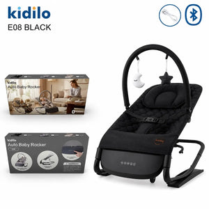Kidilo E08 Black Auto Baby Rocker with Bluetooth in Pakistan