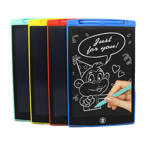 10-inch LCD writing and drawing pad for kids and adults. Ideal for doodling, note-taking, and learning with a pressure-sensitive screen.