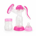 Manual breast pump with baby feeding bottle pink in Pakistan