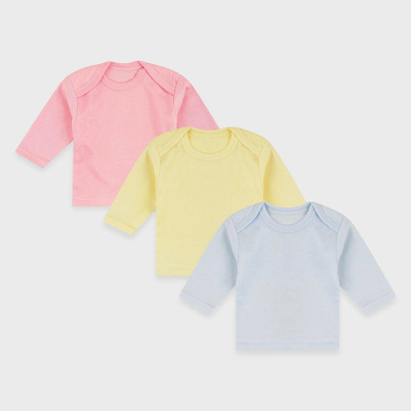 Pack of 3 full-sleeve inner vests in assorted colors, perfect for layering and comfort.
