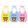 Pack of 3 Baby Bibs Hello Bear Design in Pakistan