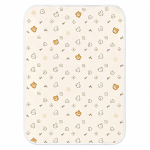 Beige baby waterproof changing mat with animal print in Pakistan