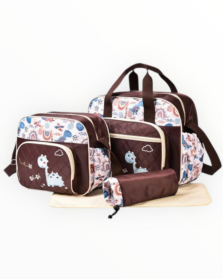 Premium Dino-Themed Diaper Bag Set – Spacious, Durable, and Stylish 4-Piece Set