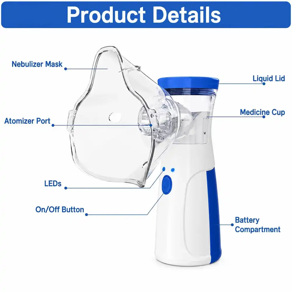 Portable mesh nebulizer machine product details and features in Pakistan