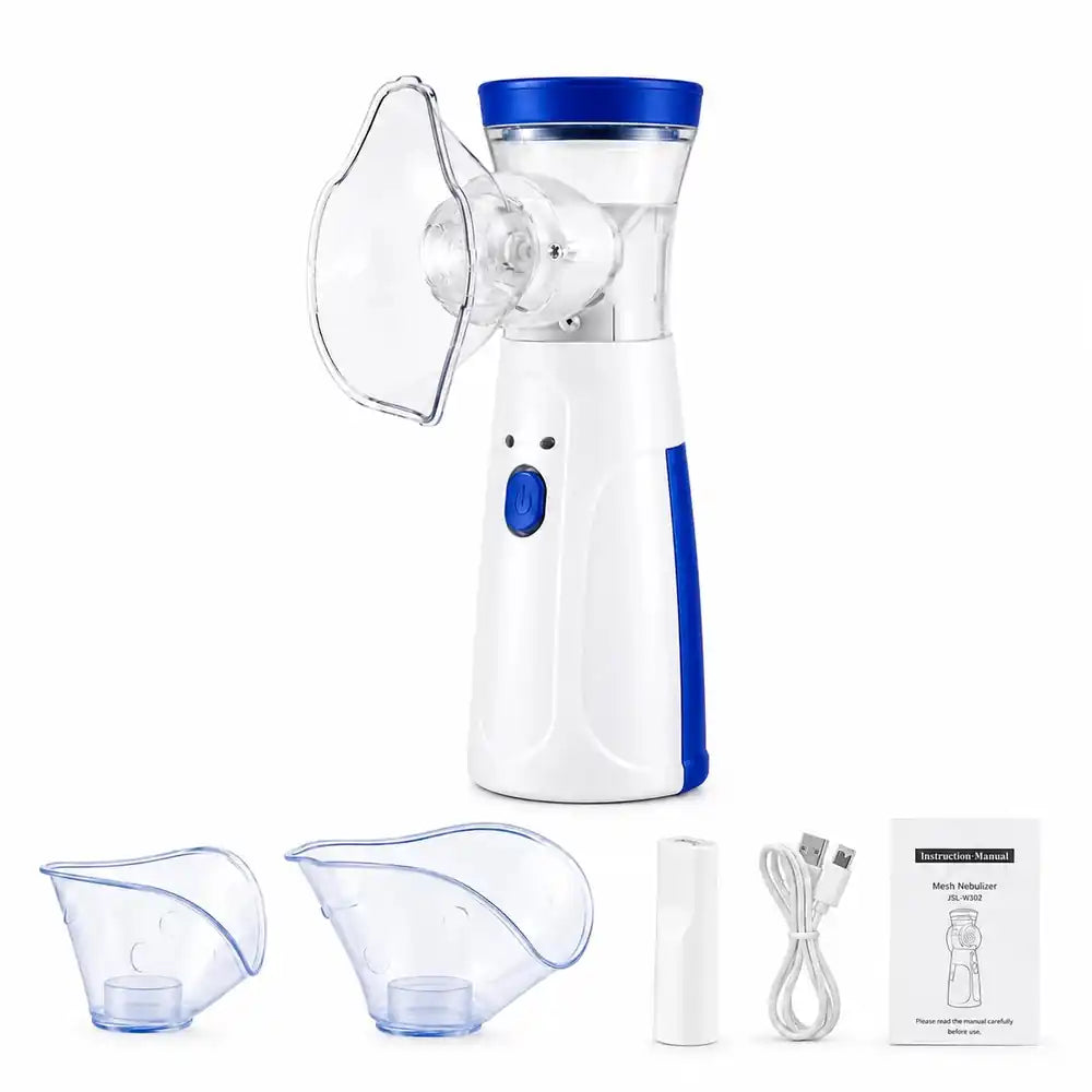 Portable mesh nebulizer machine with masks and accessories in Pakistan