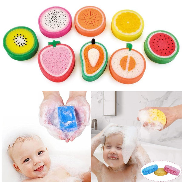 Ultra-soft baby bath sponge designed for a gentle and safe bathing experience. Perfect for newborns, ensuring a smooth and comfortable bath time.