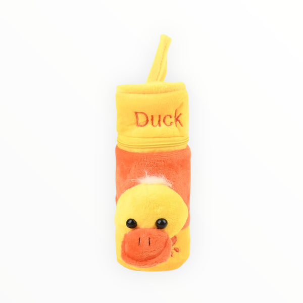 Soft velvet baby feeder bottle cover designed for protection, insulation, and style. Keeps bottles clean, warm, and scratch-free.