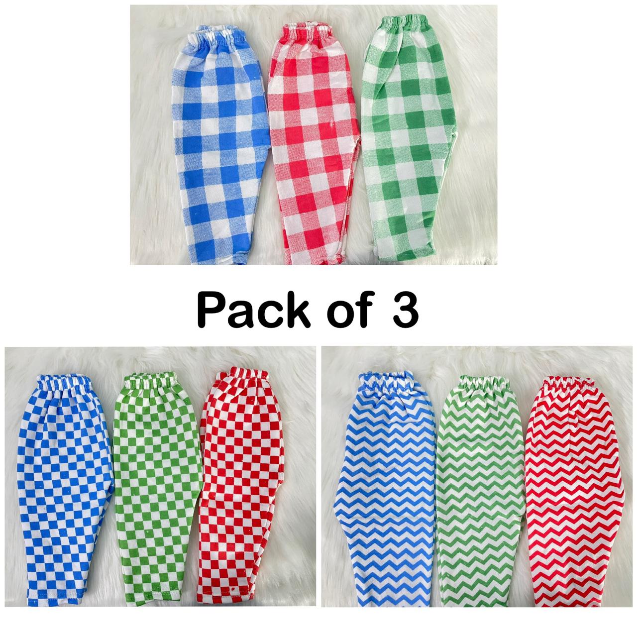 Pack Of 3 Baby Pajama & Trouser Set