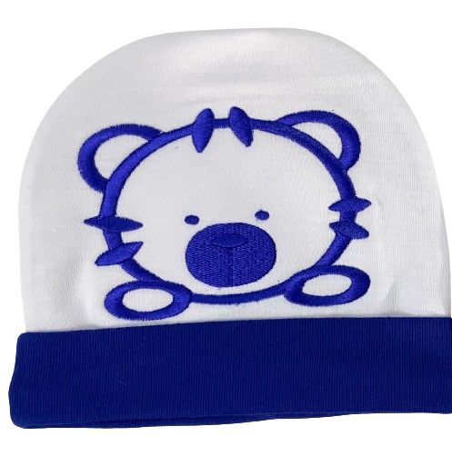 Soft and breathable baby cotton cap for newborns and infants.