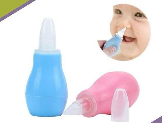 Soft and gentle baby nose cleaner made from food-grade liquid silicone, designed to safely and effectively remove mucus from a baby’s nose.