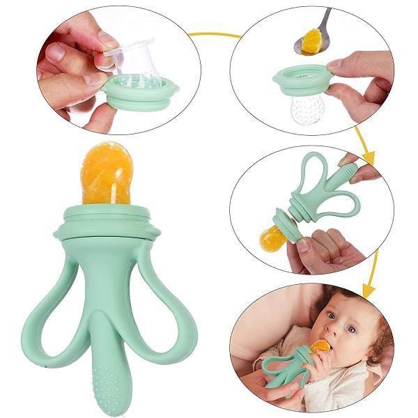 Baby Teether & Feeder 2-in-1