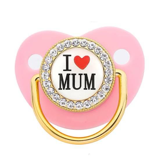 I ❤️ Mum Pacifier With Chain