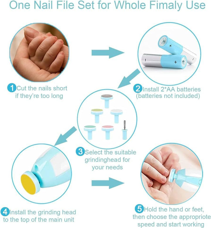 6-in-1 Baby & Adult Nail Clipper Set – Safe & Gentle Nail Trimmer in Pakistan