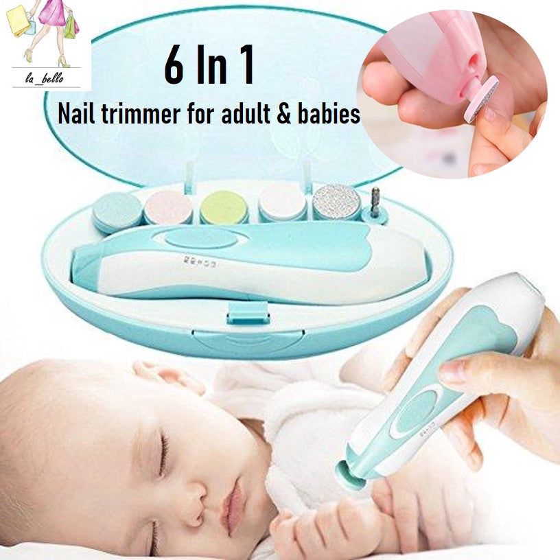 Safety Electric Nail Clipper Cutter Baby 6 in 1