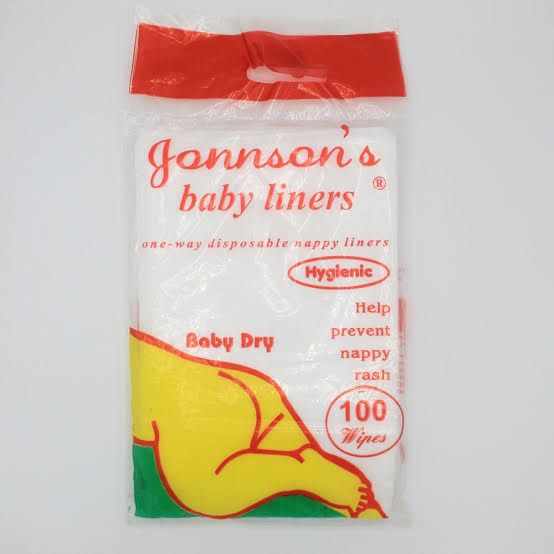 JOHNSONS BABY LINERS DRY LARGE 100 PC