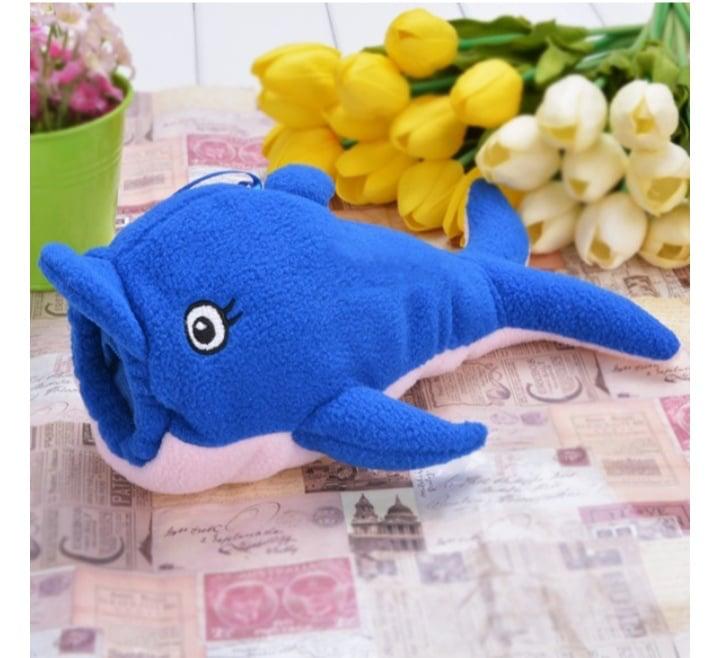 Soft plush or silicone baby bottle cover with cute character designs for easy grip.