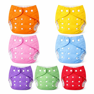 Baby Adjustable Button Diaper Panties in Multiple Polka Dot Colors with Reusable Pocket Design