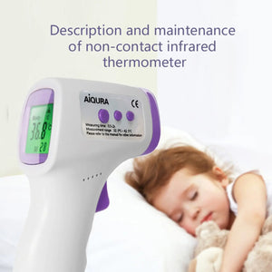 Digital infrared forehead thermometer cleaning and maintenance guidance