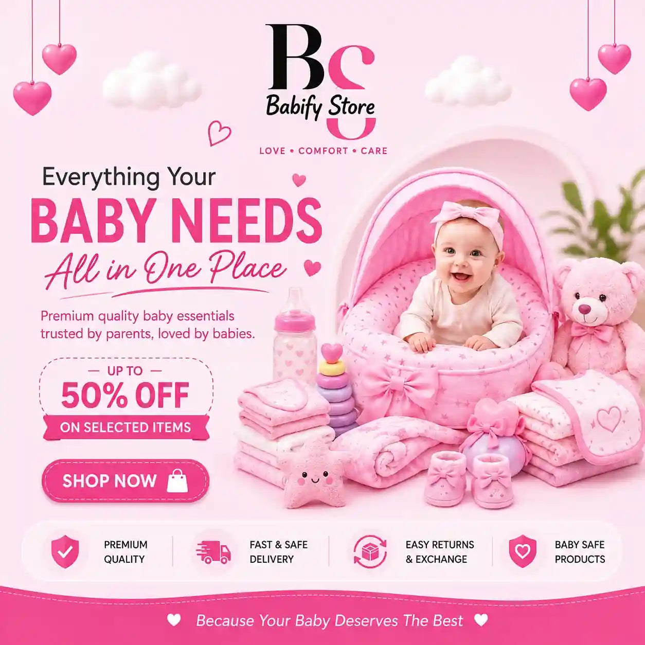 Baby Essentials, Newborn Accessories & Baby Care Products in Pakistan | Babify Store