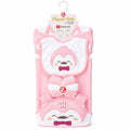 10 PCS Polar Fleece Winter Baby Starter Set Penguin Baby Pink and White with hanger