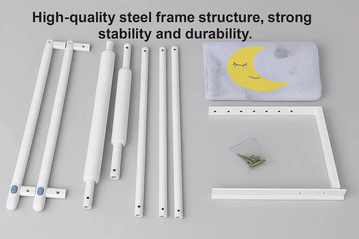 Baby Bed Safety Rail Guard Steel Frame Parts and Assembly Kit