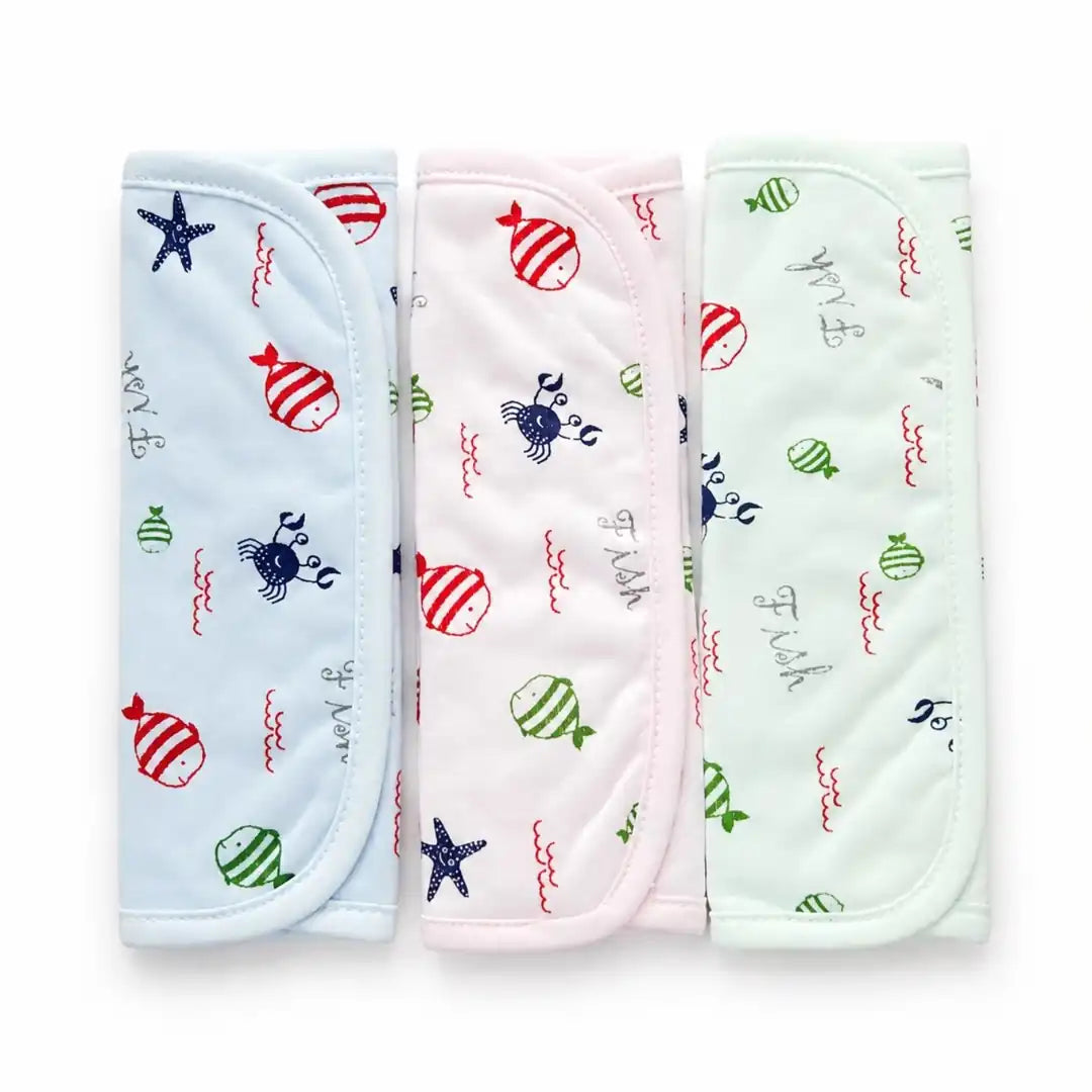 Pack of 3 Baby Soft Face Towels for Newborns & Infants – Assorted Colors and Cute Printed Designs