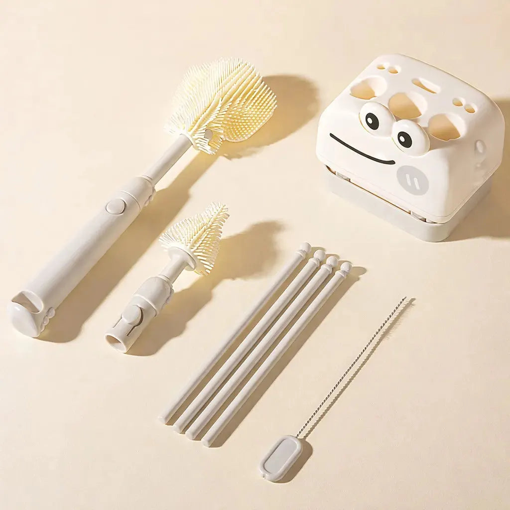 Multi Purpose Baby Feeding Bottle Cleaning Brush Tools for Bottles Nipples Straws and Accessories
