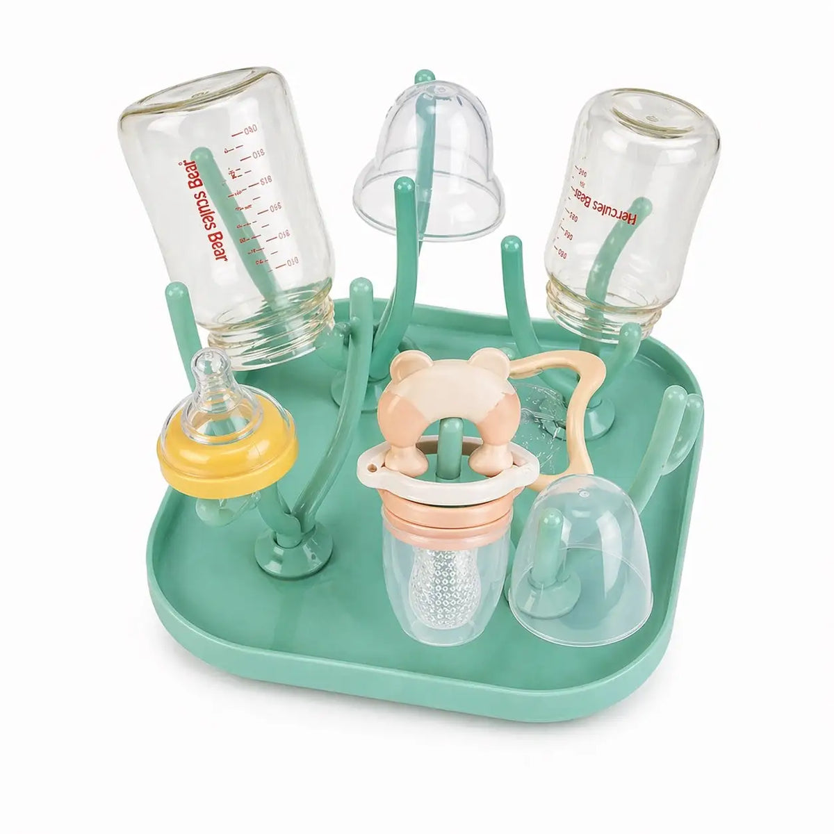 Portable Baby Bottle Drying Rack with Detachable Rods for Drying Feeding Bottles Nipples and Baby Accessories