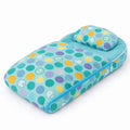 Multicolor polka dot baby carry nest with pillow and soft padded cotton cover for newborns