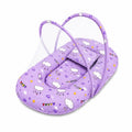 Baby Carry Nest with Removable Mosquito Net in Purple Cloud Print for 0 to 6 Months