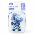 Blue Baby Chain Pacifier with Beads Clip and Anti Drop Holder for Newborns and Infants