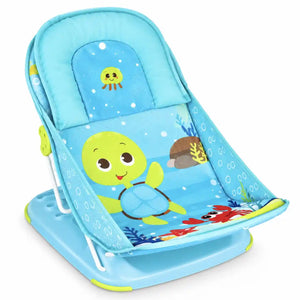 Mastela Deluxe Baby Bather aqua blue with 3-position adjustable backrest and soft mesh sling
