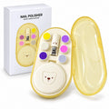 Electric Baby Nail Polisher Set with Nail Clipper 6 Grinding Heads and Storage Case