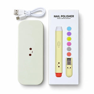 Baby Electric Nail Grinder with Type-C Cable Storage Case and Nail Clipper