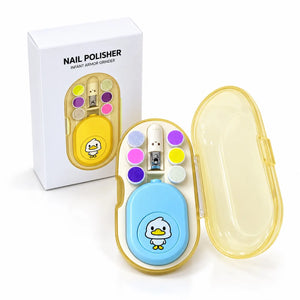 Electric Baby Nail Grinder Set with 6 Grinding Heads Nail Clipper and Storage Case