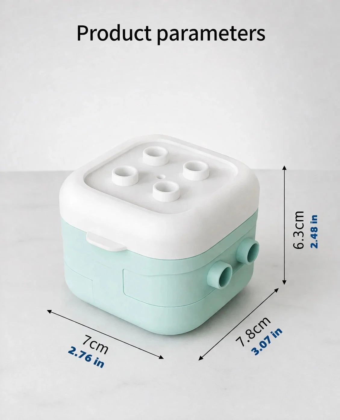 Stackable Baby Food Storage Container Size and Dimensions for Portable Baby Food Storage