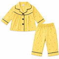 Baby Girls Printed Night Suit Shirt and Pajama Set