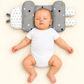 Adjustable Baby Head Shape Pillow Grey Stars in Pakistan