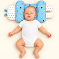 Adjustable Baby Head Shape Pillow Sky Blue Stars in Pakistan