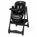 Kidilo KD905 Foldable Baby High Chair in Black with Removable Dining Tray and Cushioned Seat