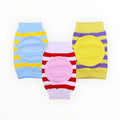 Baby crawling knee pads pack of 3 with soft protective cushion