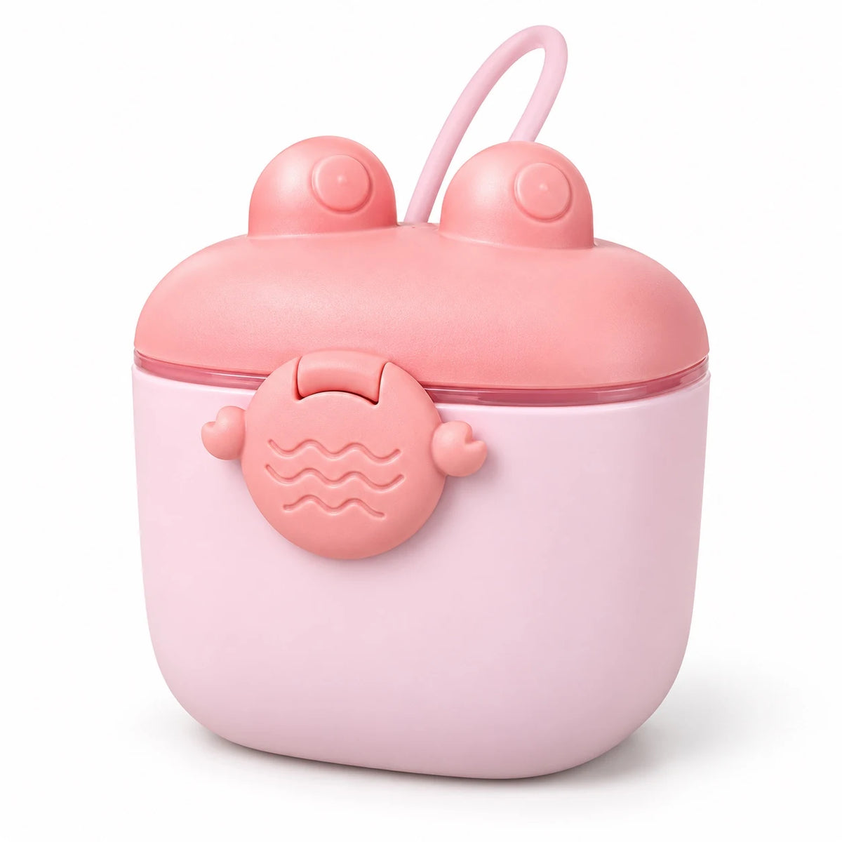 Pink Baby Milk Powder Container 350g with Secure Lid