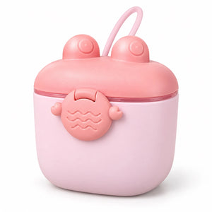 Pink Baby Milk Powder Container 350g with Secure Lid