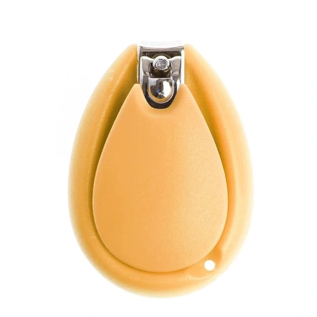 Yellow baby nail clipper with protective cover